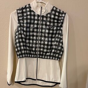 Women's Black and White Bomber Jacket